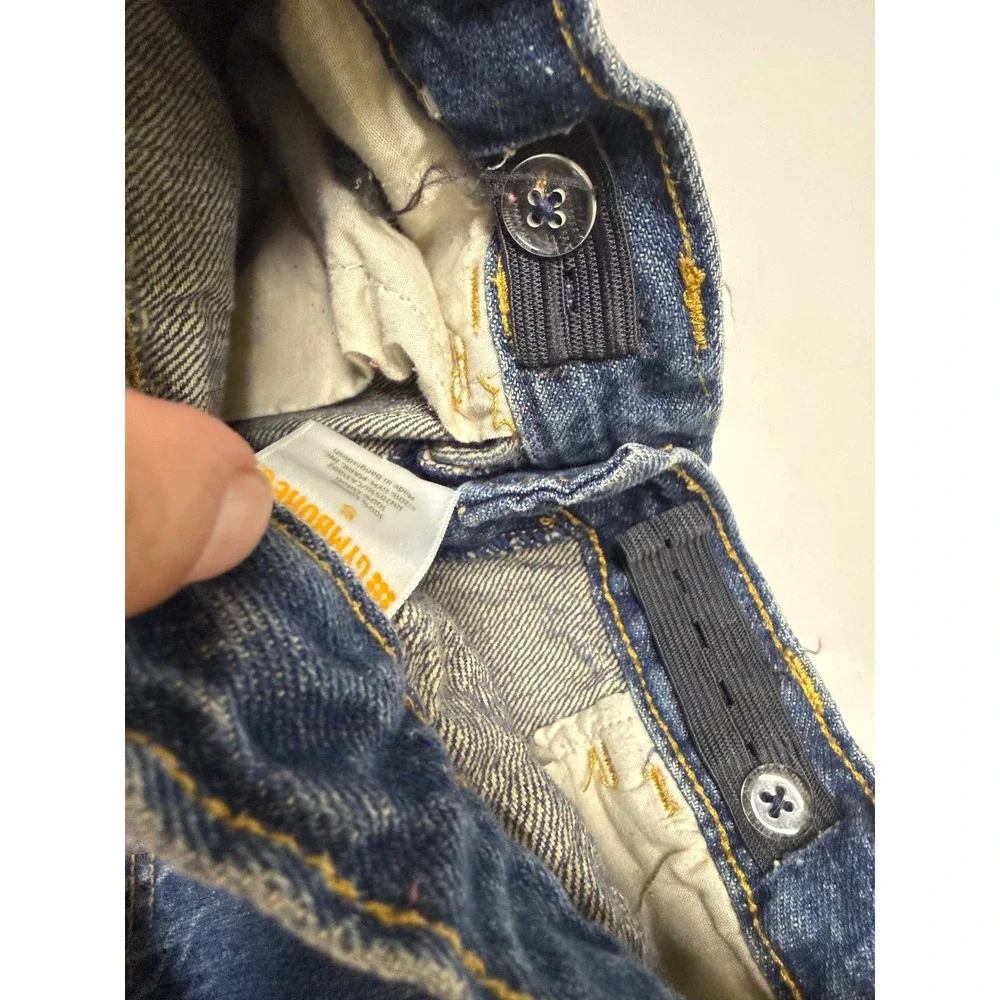 Gymboree Classic Straight Leg Jeans Adjustable Waist Kids Size 5 Medium Wash